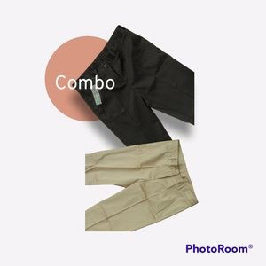 Combo of Benetton (Black) Trouser & Benetton (Beige) Trouser